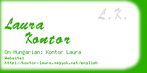 laura kontor business card